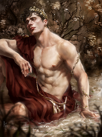 God conceptart digitalfineart digitalpainting drawing fantasyart illust illustration male portrait