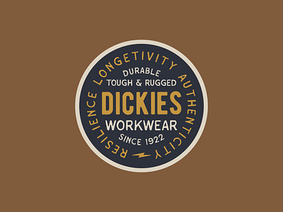 Dickies Lockup Design 1 branding graphic design logo typography vector