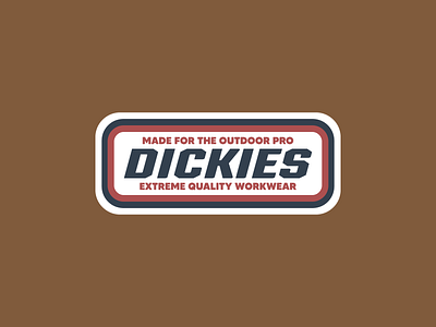 Dickies Lockup Design 2 branding design graphic design logo typography vector