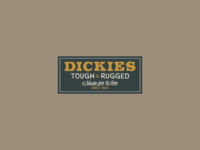 Dickies Lockup Design 7 branding design graphic design logo typography vector