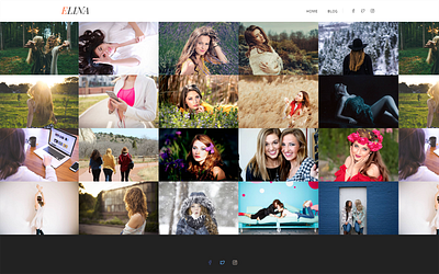 ElinaLite - Portfolio Gallery WordPress Theme gallery portfolio wordpress