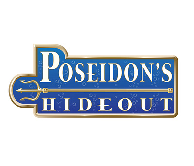 Poseiden's Hideout Logo graphic design