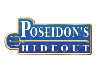 Poseiden's Hideout Logo graphic design