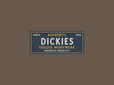 Dickies Lockup Design 16 branding design graphic design logo typography vector