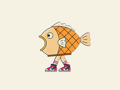 Fish Costume after effects illustration motion graphics walk cycle