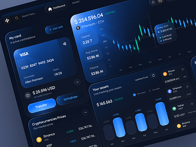 Vault - Crypto Dashboard Design b2b blockchain coin crosschain crypto plarform cryptocurrency dapp dashboard design dashborad exchange fintech iko multichain oww product design saas token trading uidesign web3