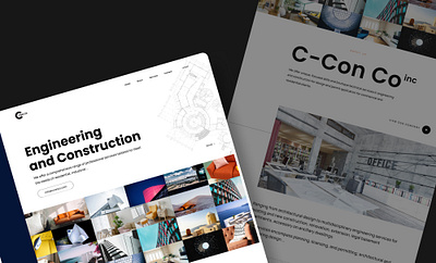 Web Design for ConCo Construction branding construction corporate website figma design ui ui design ux design web design