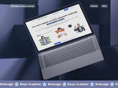 Khan Academy Redesign course e leraning education figma instructor khan academy redesign landing page learnig online online course online learning prototype redesign ui uiux ux web web redesign website website redesign