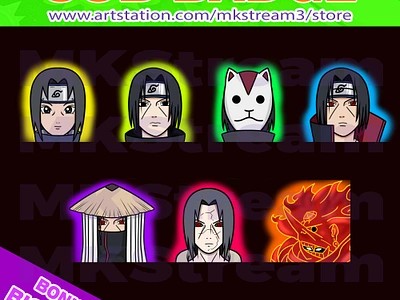 Twitch sub badges Uchiha Itachi pack akatsuki anbu animated emotes anime design emotes illustration itachi emotes itachi sub badges itachi uchiha naruto naruto emotes naruto sub badges ninja sub badges sasuke sub badge susano susanoo twitch sub badges uchiha itachi