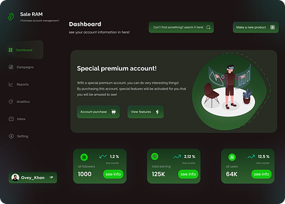 Account management Dashboard UI design on Figma account management figma design dashboard dashboard figma design design figma figma design ui ui design on figma uiux design website design