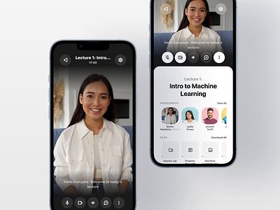 Lecture page attachments call chat course education files ios lecture machine learning meetings mobile participants product seminar swift transcript ui ux video