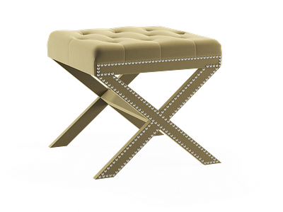 Patrice Ottoman Rendering 3d 3d model 3ds max cgi furniture modeling ottoman render visualization