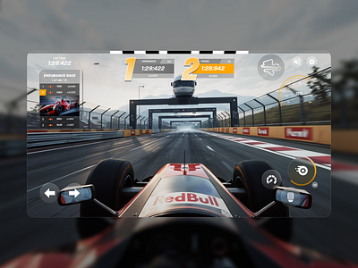 Racing Maniac - Game Mobile Design concept element game design f1 game figma game design game ui design homepage mobile mobile app racing game racing hud realistic game ui ui design user interface