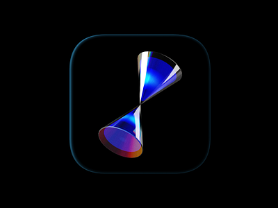Productivity timer app icon concept