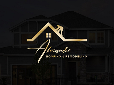 Home Roofing and Remodeling luxury logo design brand logo buiness logo cosmetic logo free logo gold logo gold real estate logo home business logo home remodeling home roofing i con design logo logo design logo design business logo designer luxury logo luxury roofing luxuy real estate logo minimalist logo real estate roofing logo