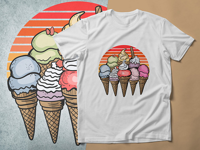 ice cream t shirt design graphic design ice cream t shirt illustration t shirt t shirt design