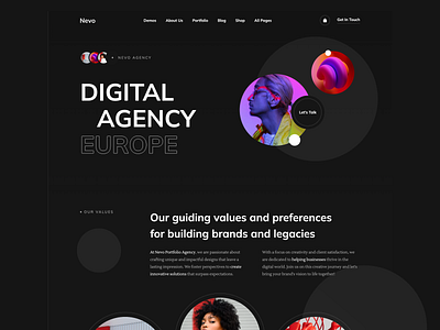 Nevo digital agency portfolio figma design portfolio website portfolio website template professional templates responsive design ui ui design webdesign webflow webflow template webflow website website design