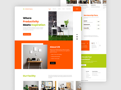 Workspace UI: Where Collaboration Thrives dribbble landing page product design ui design uiux design webdesign workspace landing page