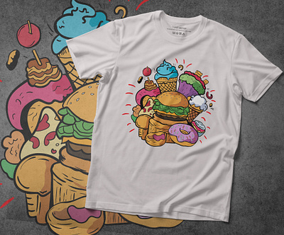 food t shirt design food t shirt design graphic design illustration t shirt t shirt design