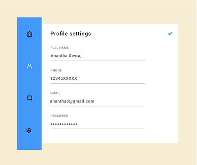 User profile settings - Daily UI 007 animation app branding branding looking for feedback design figma graphic design illustration ui ux