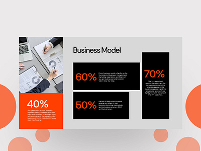 Business model slide branding colours creative design figma graphic design pitch deck pitchdeck presentation