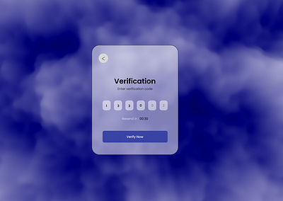 Glassmorphism Effect Verification design figma glassmorphism post ui uiux ux verification card viral