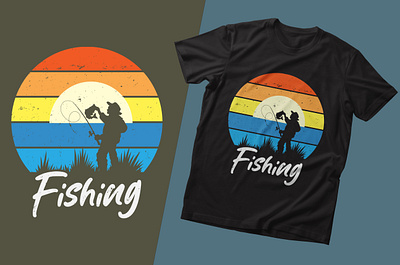 fishing t shirt design fishing t shirt graphic design illustration t shirt t shirt design