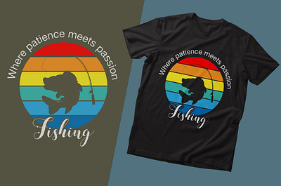 fishing t shirt design fishing t shirt graphic design illustration t shirt t shirt design