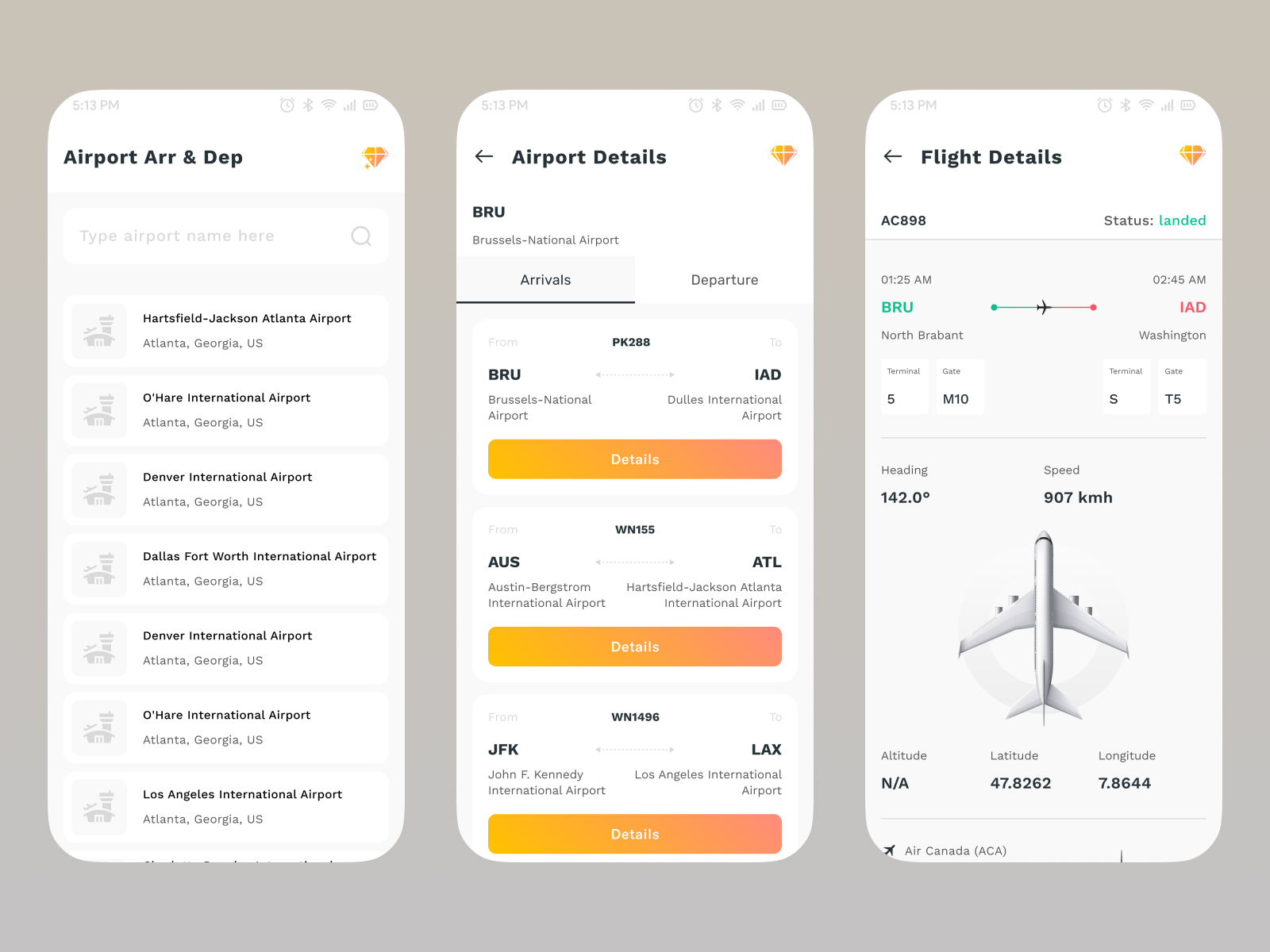 Flight Booking Mobile App UI Design airport app booking design detail flight holiday hotel in app purchase location map planner premium search terminal ticket tour ux vacation world