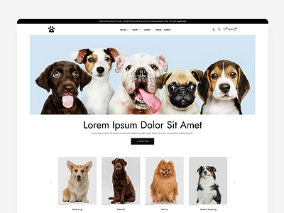 Pet Lover Landing Page branding company design graphic design illustration landing page ui uiux website