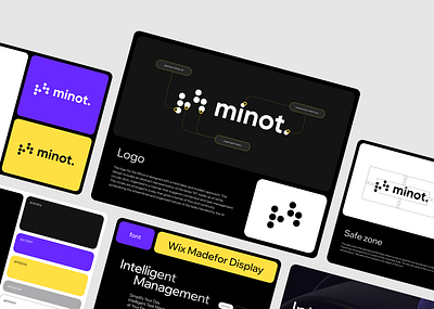 Minot - Branding for the task management platform ai brand brandguide branding colors graphic design identity illustration logo