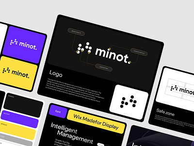 Minot - Branding for the task management platform ai brand brandguide branding colors graphic design identity illustration logo