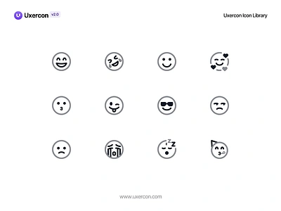 Emojis - Uxercon design figma icon line icon ui uiux uxercon