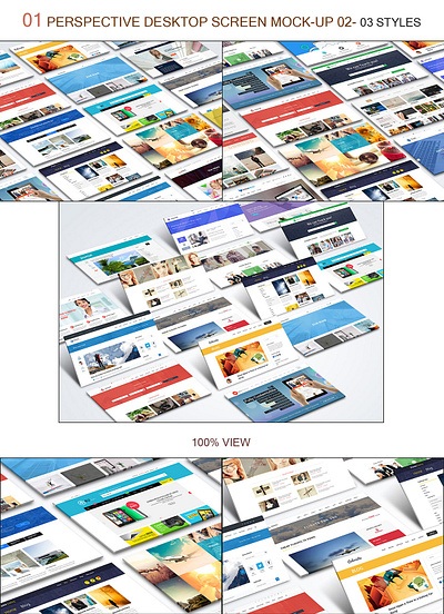 Website Mock-Up Bundle 02 template