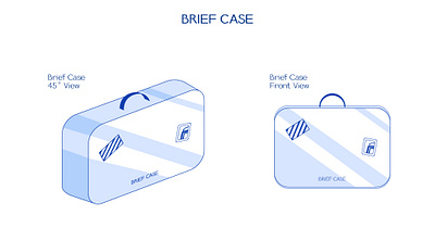 Case bag brief case flat illustration graphic design icon illustration line art perspective product design suitcase vector