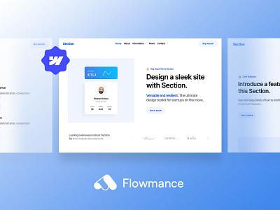 🚀 Transform Your Creative Vision with Section – SaaS Webflow 🚀 agency template design illustration template webflow webflow template webflowtemplate websitedesign