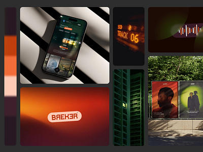 BREKER - Explore local vibes - Graphic Design affiche appmobile branding da explore figma graphic design listen logo mood music photography ui ux