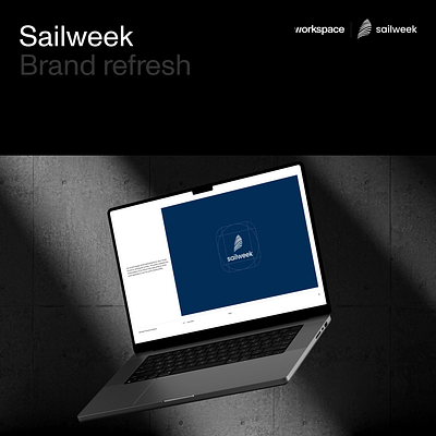 Sailweek - a new brand guidelines brand branding brandrefresh brandtransformation digitaltransformation graphic logo mock mockup pattern print vector visualidentity web