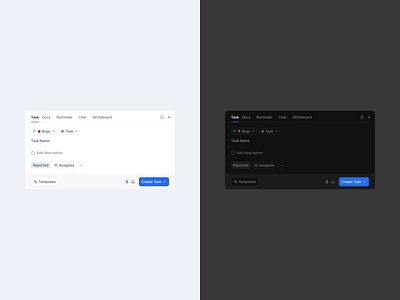 Task Management Interface create task dark mode light light mode management software modal modal dialog project management task task management task management app task management tool task manager task manager figma task manager interface task manager projects task tracker design tasks todo list design ui component