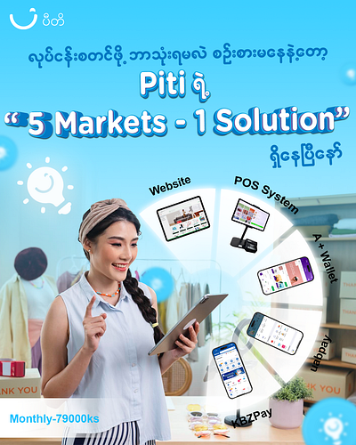 5 markets 1 solution advertisement creative design graphic design