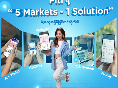 5 market 1 solution design advertisement creative graphic design