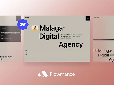 Elevate Your Agency's Digital Game with Malaga Webflow Template agency template design illustration template webflow webflow template webflowtemplate websitedesign