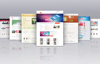 New Web Page Display Mock-Up template