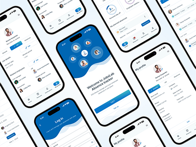JobsLab - Absence Tracker Mobile App absence tracker app hrm leave tracker mobile app ui ux