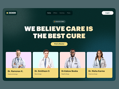 Medical App Landing concept agency app branding checkup concept dashboard design doctor ecommerce health hospital landing page logo medical medtech product design ui web