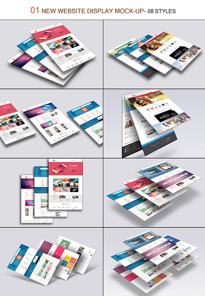 Website Mock-Up Bundle 05 template