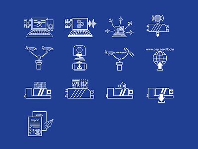 OSPaero Web Icons 2022 aero airline airplane analysis blue flight icon orient pacific software solutions star web