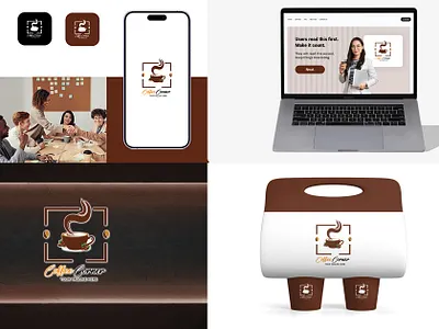 Coffee Corner Logo Brand identity Portfolio: https://linktr.ee/m adobe illustration branding graphic deisgner graphic designer logo logo branding logo design vector