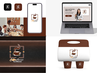 Coffee Corner Logo Brand identity Portfolio: https://linktr.ee/m adobe illustration branding graphic deisgner graphic designer logo logo branding logo design vector