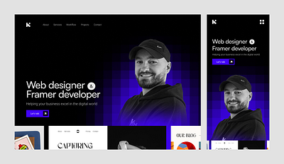 Personal web design Portfolio website framer framer portfolio website personal website portfolio website ui ux web design web design portfolio